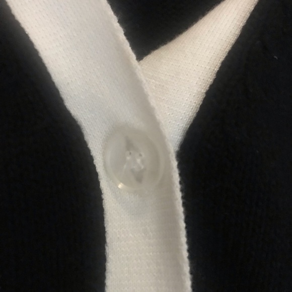 525 America Cardigan Sweater Women's Size XL Black, Yellow Color Block Button Up - Picture 3 of 4